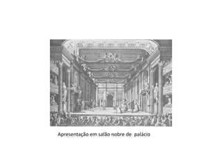 Apresentação em salão nobre de  palácio 