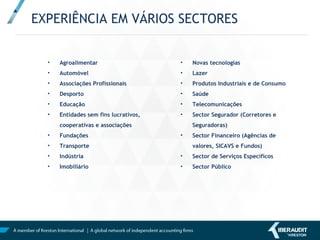 DATOS DE CONTACTO
www.kreston.pt
@IBERAUDIT IBERAUDIT Kreston oficina.coordinadora@iberaudit.es
 