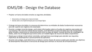 Idms Database Examples Apresentação IDMS DC / DB COMPONENTS RESOURCES | PPTX