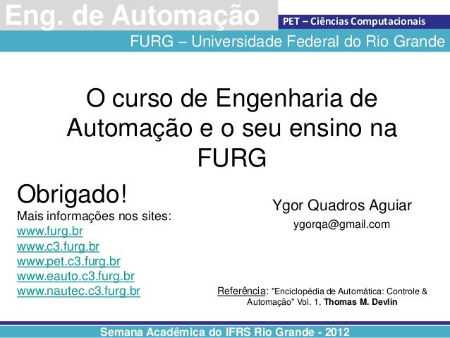 Curso de engenharia de controle e automacao