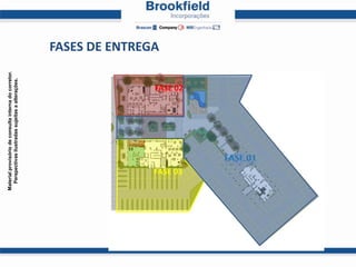 Material provisório de consulta interna do corretor.
  Perspectivas ilustradas sujeitas a alterações.




                                                       FASES DE ENTREGA




      FASE 03
                                          FASE 02
 