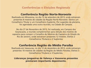 Apresentação Patrimônio Imaterial - Salvaguarda da Capoeira IPHAN RJ