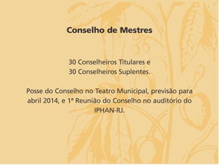 Apresentação Patrimônio Imaterial - Salvaguarda da Capoeira IPHAN RJ