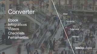 Converter Atrair
Converter
Relacionar
Vender
Ebook
Infográficos
Videos
Checklists
Ferramentas
 