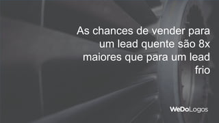 As chances de vender para
um lead quente são 8x
maiores que para um lead
frio
 