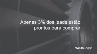 Apenas 3% dos leads estão
prontos para comprar
 