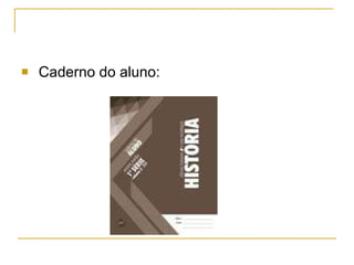 Caderno do aluno: 