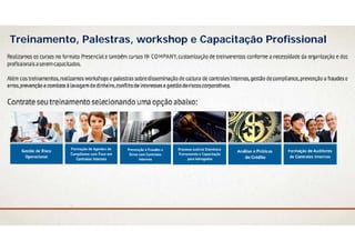 Treinamento, Palestras, workshop e Capacitação Profissional
 