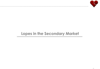 Lopes in the Secondary Market




                                27
 