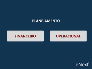 PLANEJAMENTO

FINANCEIRO

OPERACIONAL

 