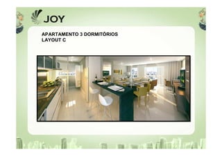 APARTAMENTO 3 DORMITÓRIOS
LAYOUT C
 
