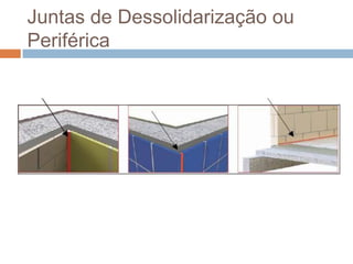 Juntas de Dessolidarização ou
Periférica

 