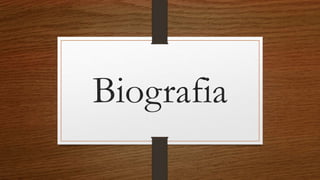 Biografia
 