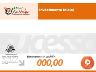 Investimento Inicial




     É PROIBIDA A REPRODUÇÃO
Nenhuma parte desta obra poderá ser
reproduzida, copiada, transcrita ou
mesmo       transmitida     por    meios
eletrônicos ou gravações sem a
permissão, por escrito, do editor. Os
infratores serão punidos de acordo com a
Lei n° 9.610/98.
 