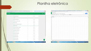 Planilha eletrônica 
 