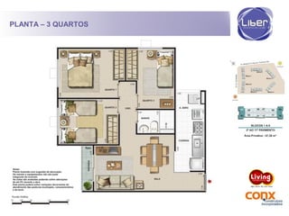 PLANTA – 3 QUARTOS
 