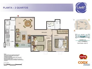 PLANTA – 2 QUARTOS
 