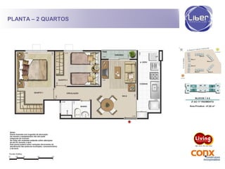 PLANTA – 2 QUARTOS
 
