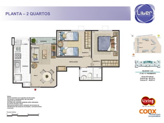 PLANTA – 2 QUARTOS
 