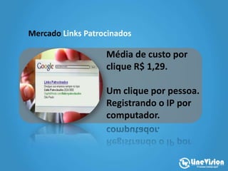 Mercado Marketing Digital
Representa a principal
atividade econômica
mundial de internet.
 