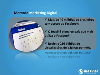 Mercado Links Patrocinados
Média de custo por
clique R$ 1,29.
Um clique por pessoa.
Registrando o IP por
computador.
 