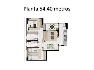 Planta 54,40 metros