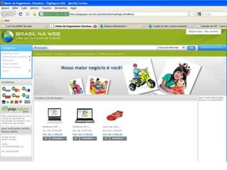 Apresentação de lojas virtuais Brasil na Web