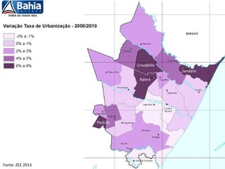 Jandara
Aporá
Crisópolis
Pedrão
Fonte: ZEE 2013
 