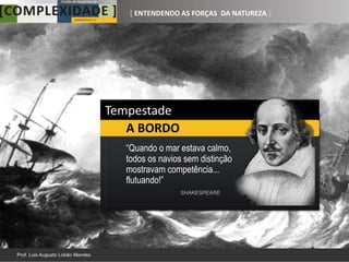 [ ENTENDENDO AS FORÇAS DA NATUREZA ]




Tempestade
   A BORDO
  “Quando o mar estava calmo,
  todos os navios sem distinção
  mostravam competência...
  flutuando!”
                SHAKESPEARE
 