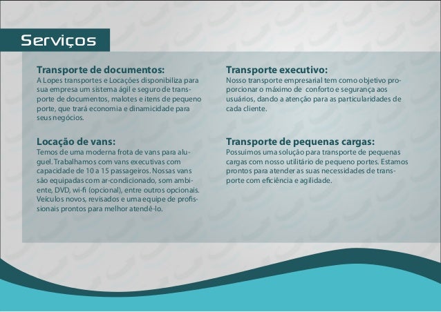 Apresentação Comercial Lopes Transportes