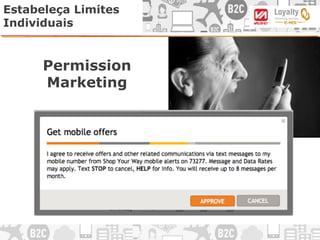 Estabeleça Limites
Individuais
Permission
Marketing
 