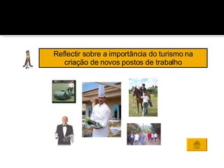 Reflectir sobre a importância do turismo na criação de novos postos de trabalho 