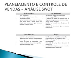  A utilização destas duas ferramentas, o ciclo
PDCA e a análise de SWOT, proporcionam para
uma empresa que as aplica, uma...