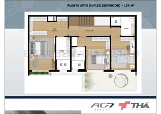 PLANTA APTO DUPLEX (SUPERIOR) – 156 M²

 