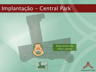Implantação - Central Park




                    Praça central com
                     fonte e cascata
 