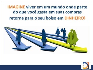 IMAGINE viver em um mundo onde parte
   do que você gasta em suas compras
 retorne para o seu bolso em DINHEIRO!
 