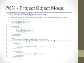 POM - Project Object Model
 