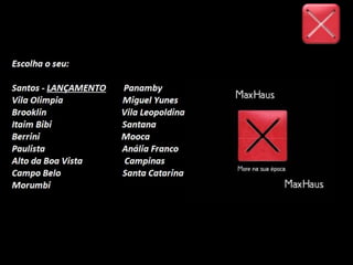 Apresentação MaxHaus - More na sua Época