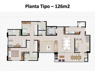 Planta Tipo – 126m2
 