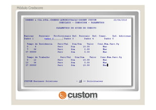 Módulo Credscore
 