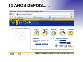 13 ANOS DEPOIS...... 