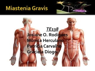 TE138
Josiane O. Rodigues
Mônica Herculano
Patricia Carvalho
Graciela Diogo.
 