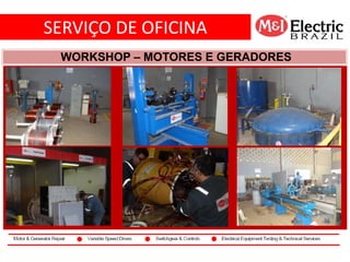 SERVIÇO DE OFICINA
co2
WORKSHOP – MOTORES E GERADORES
 
