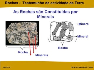 As Rochas são Constituídas por Minerais Mineral Mineral Rocha Rocha Minerais 