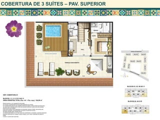 COBERTURA DE 3 SUÍTES – PAV. SUPERIOR
 