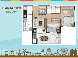 PLANTA TIPO
  (58,26m²)
 