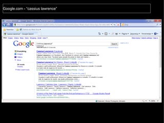 Google.com - “cassius lawrence” 