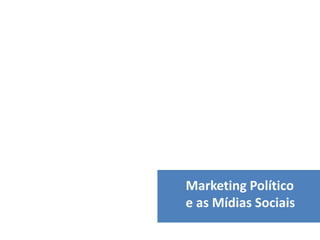 Marketing Político
e as Mídias Sociais
 