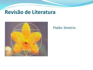 Revisão de Literatura 
Platão:Simetria  