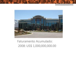 A Empresa Certa




Faturamento Acumulado:
 2008: US$ 1,000,000,000.00
 